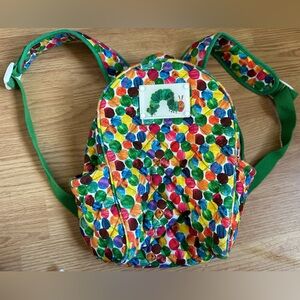Eric Carle Very Hungry Caterpillar Kids Backpack and Caterpillar Stuffy